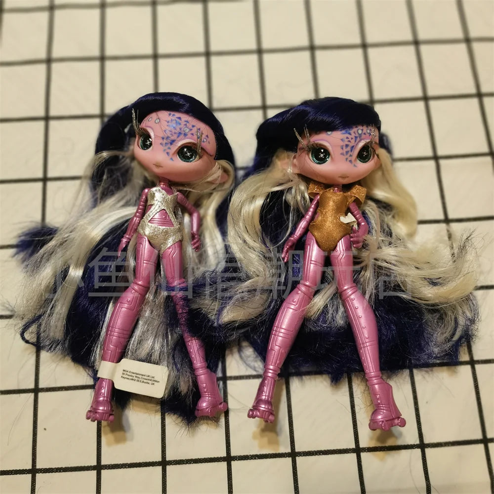 Original innovation Una poem monster doll toy girl birthday gift Novi star  doll long hair 20 cm doll with clothes DIY toy