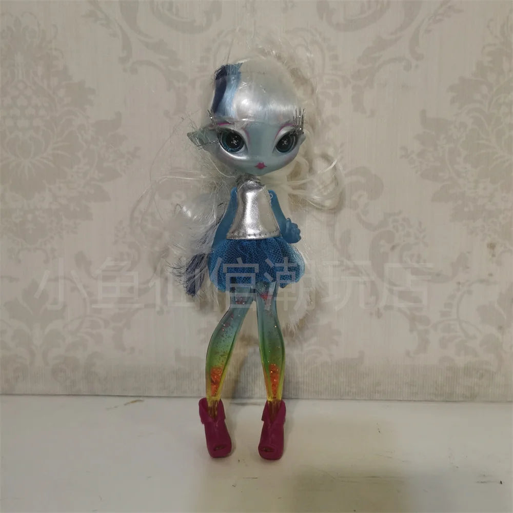 Original innovation Una poem monster doll toy girl birthday gift Novi star  doll long hair 20 cm doll with clothes DIY toy
