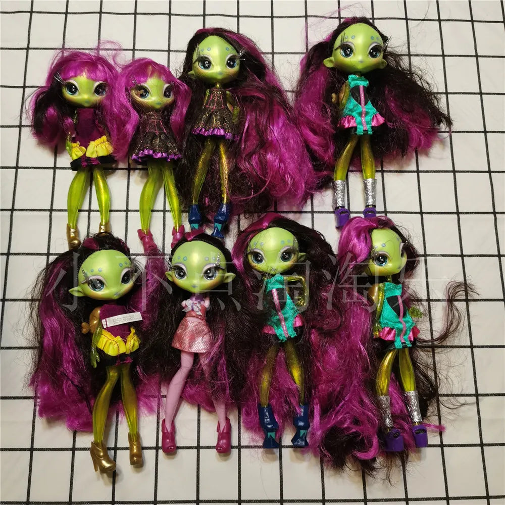 Original innovation Una poem monster doll toy girl birthday gift Novi star  doll long hair 20 cm doll with clothes DIY toy