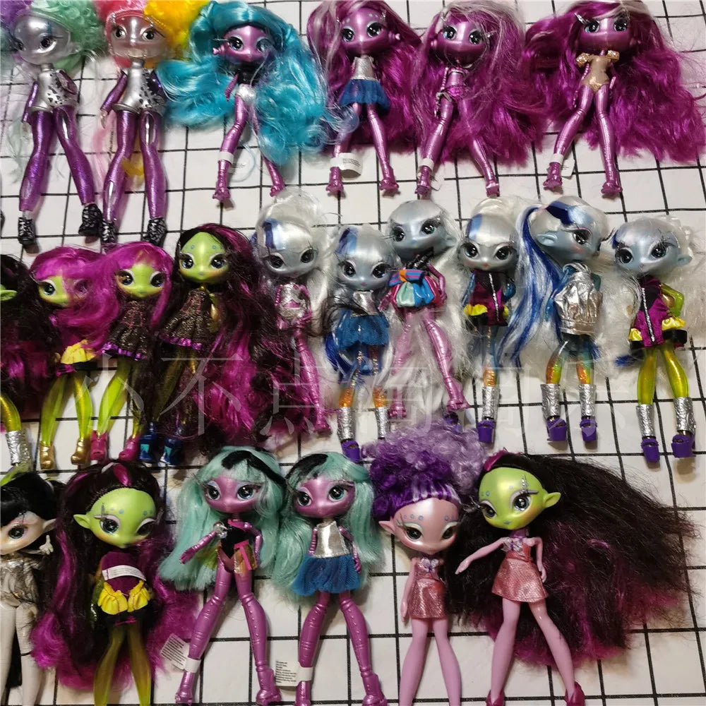 Original innovation Una poem monster doll toy girl birthday gift Novi star  doll long hair 20 cm doll with clothes DIY toy