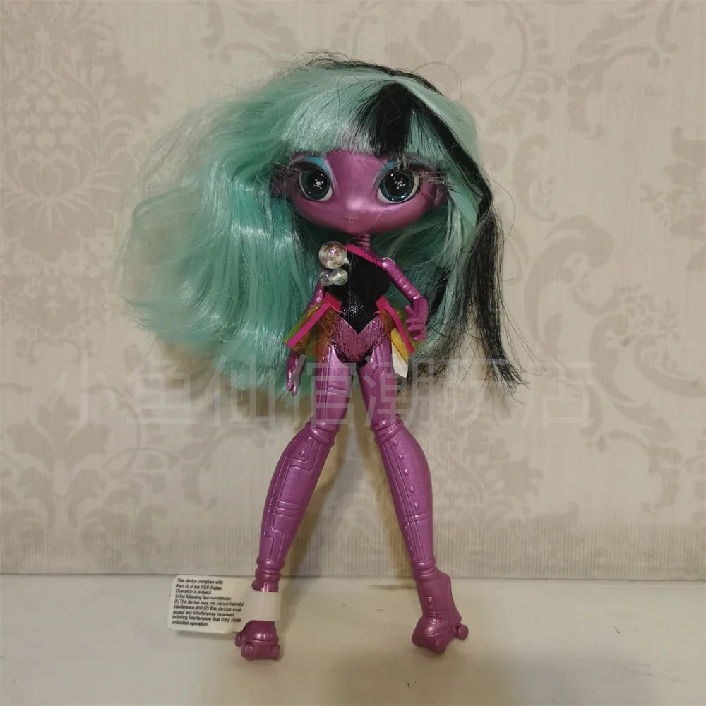 Original innovation Una poem monster doll toy girl birthday gift Novi star  doll long hair 20 cm doll with clothes DIY toy