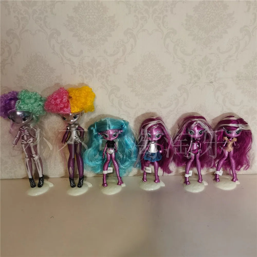 Original innovation Una poem monster doll toy girl birthday gift Novi star  doll long hair 20 cm doll with clothes DIY toy