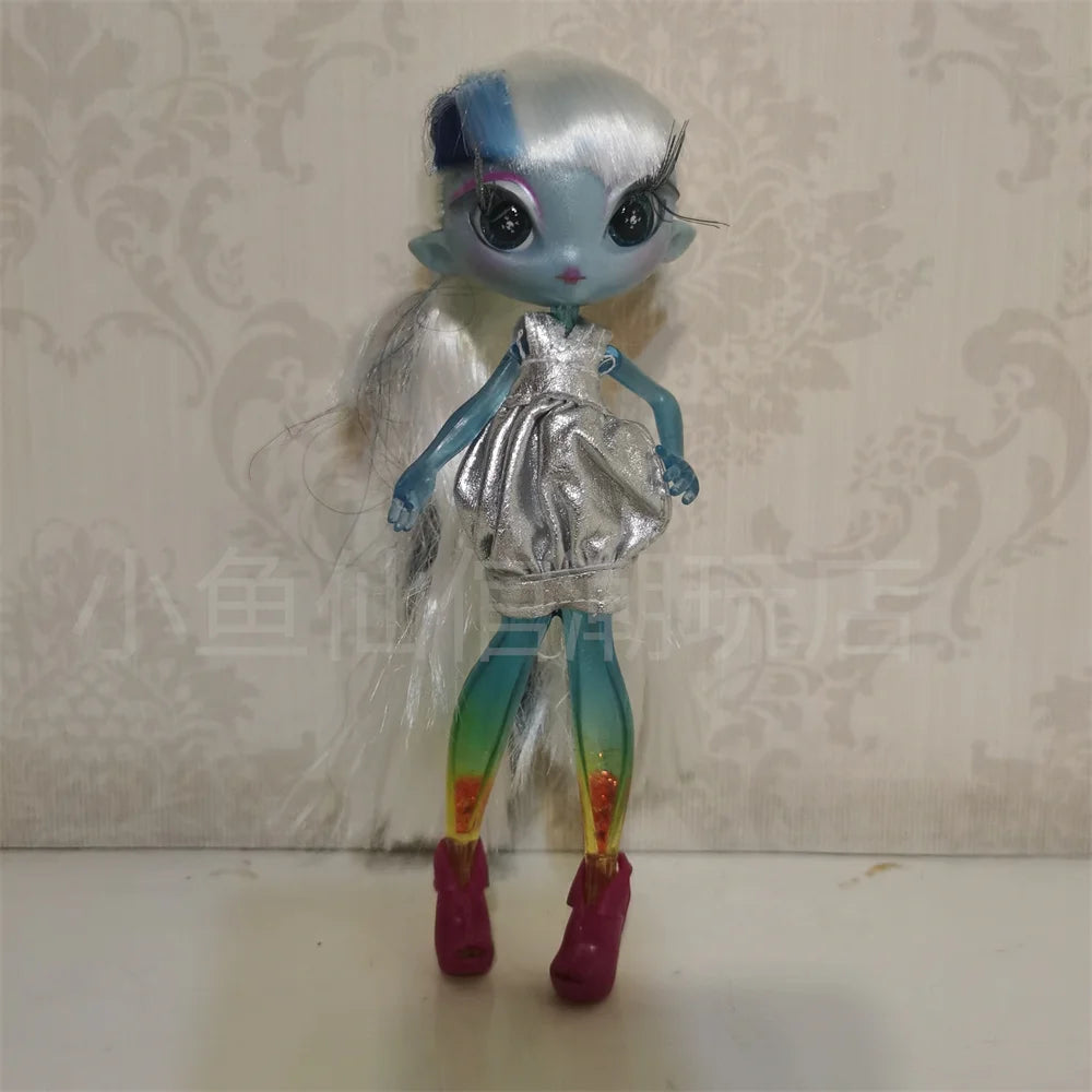Original innovation Una poem monster doll toy girl birthday gift Novi star  doll long hair 20 cm doll with clothes DIY toy