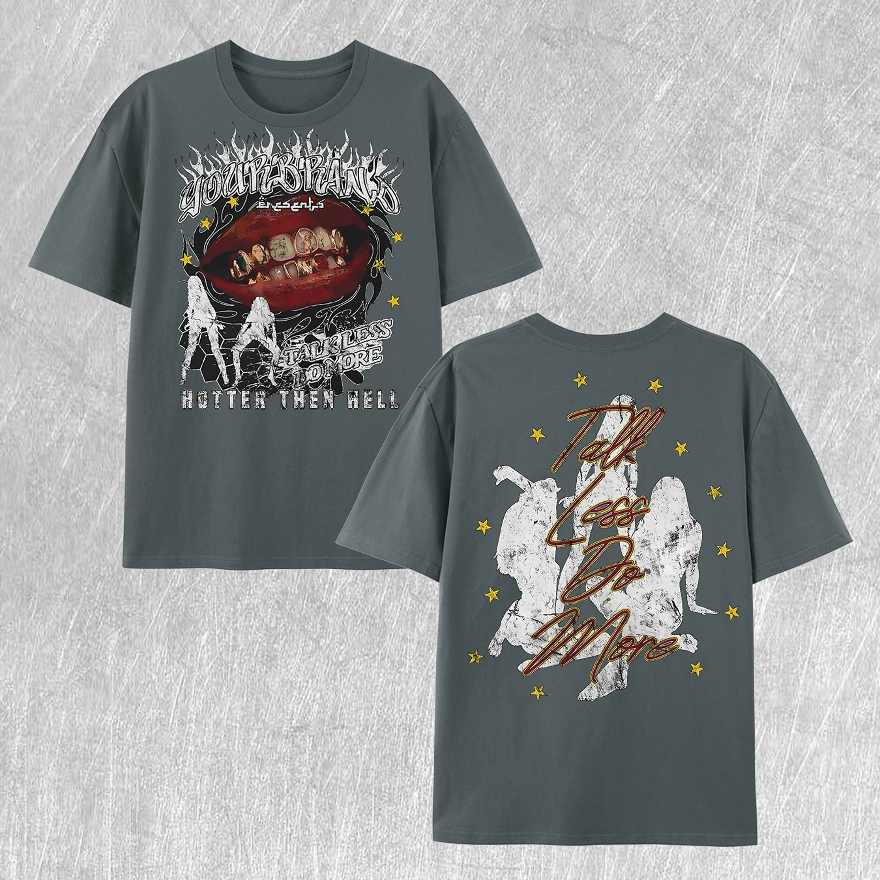 Talk Less Do More Graphic Cotton T - Shirt 100% Cotton US Warehouse 7 Colors