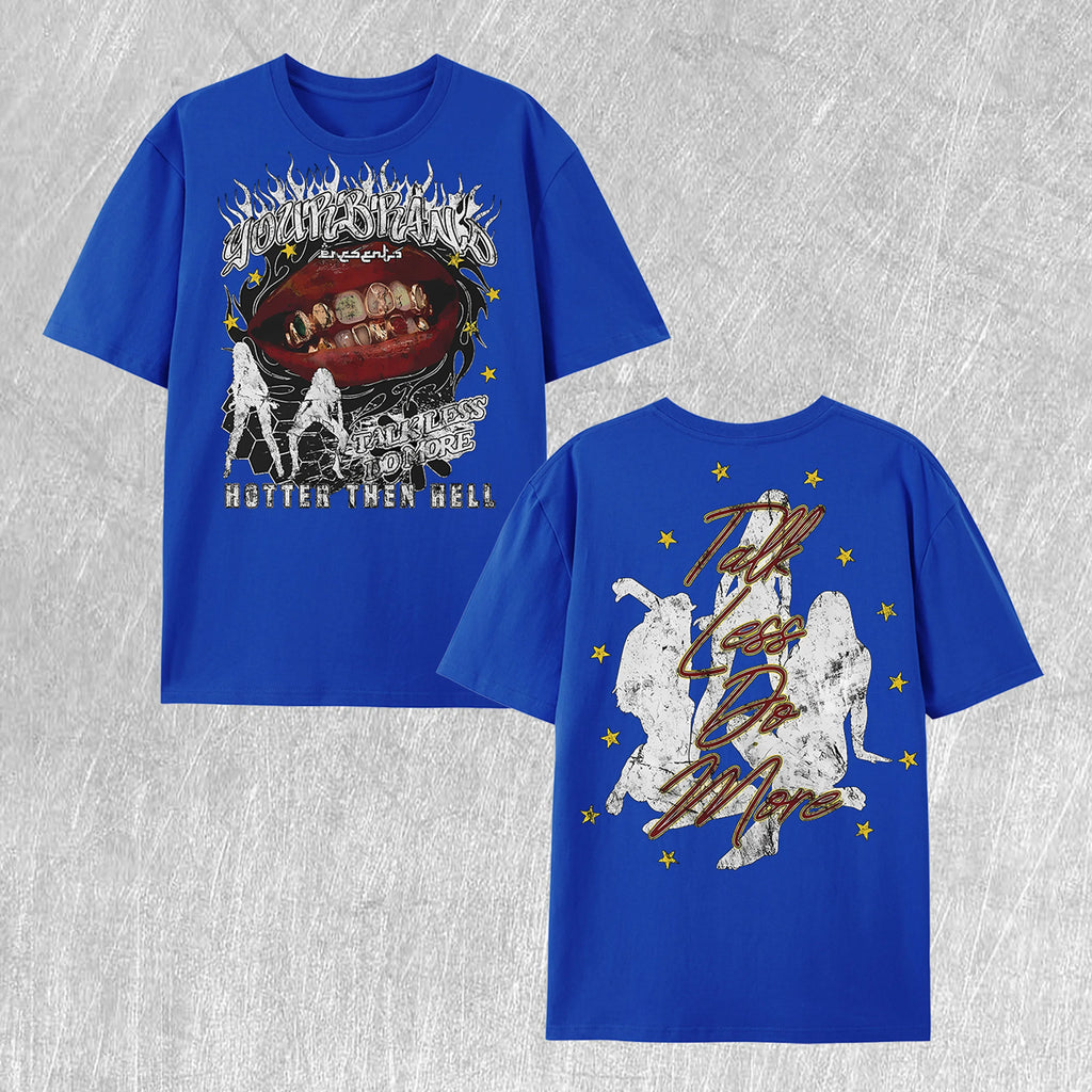 Talk Less Do More Graphic Cotton T - Shirt 100% Cotton US Warehouse 7 Colors