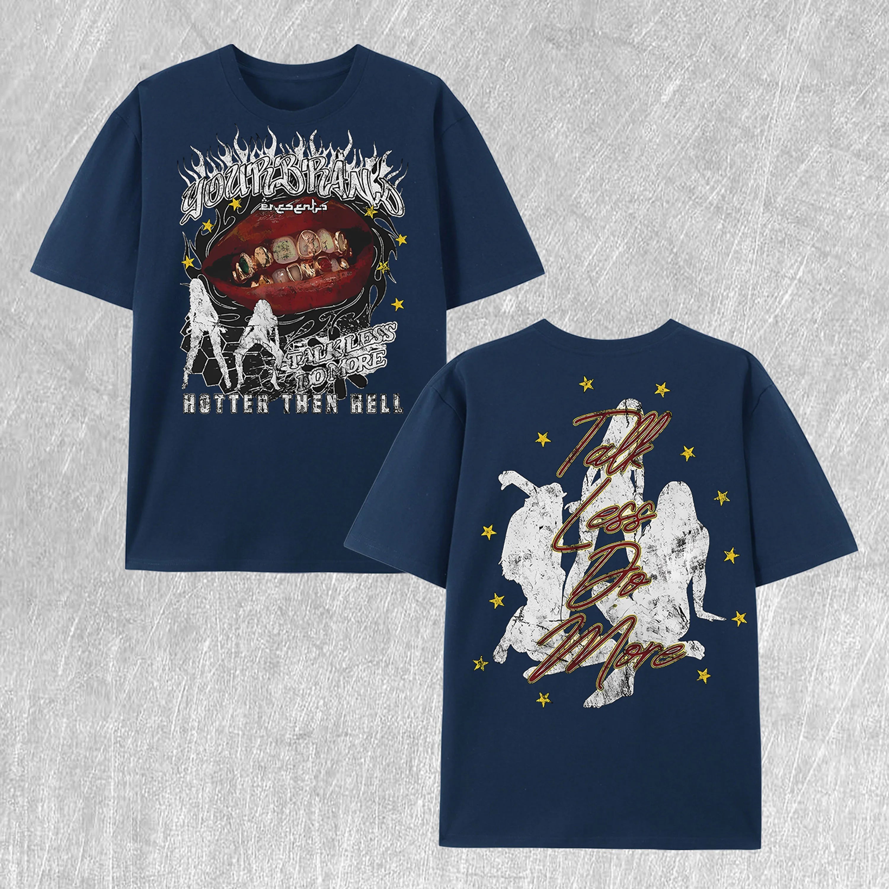 Talk Less Do More Graphic Cotton T - Shirt 100% Cotton US Warehouse 7 Colors