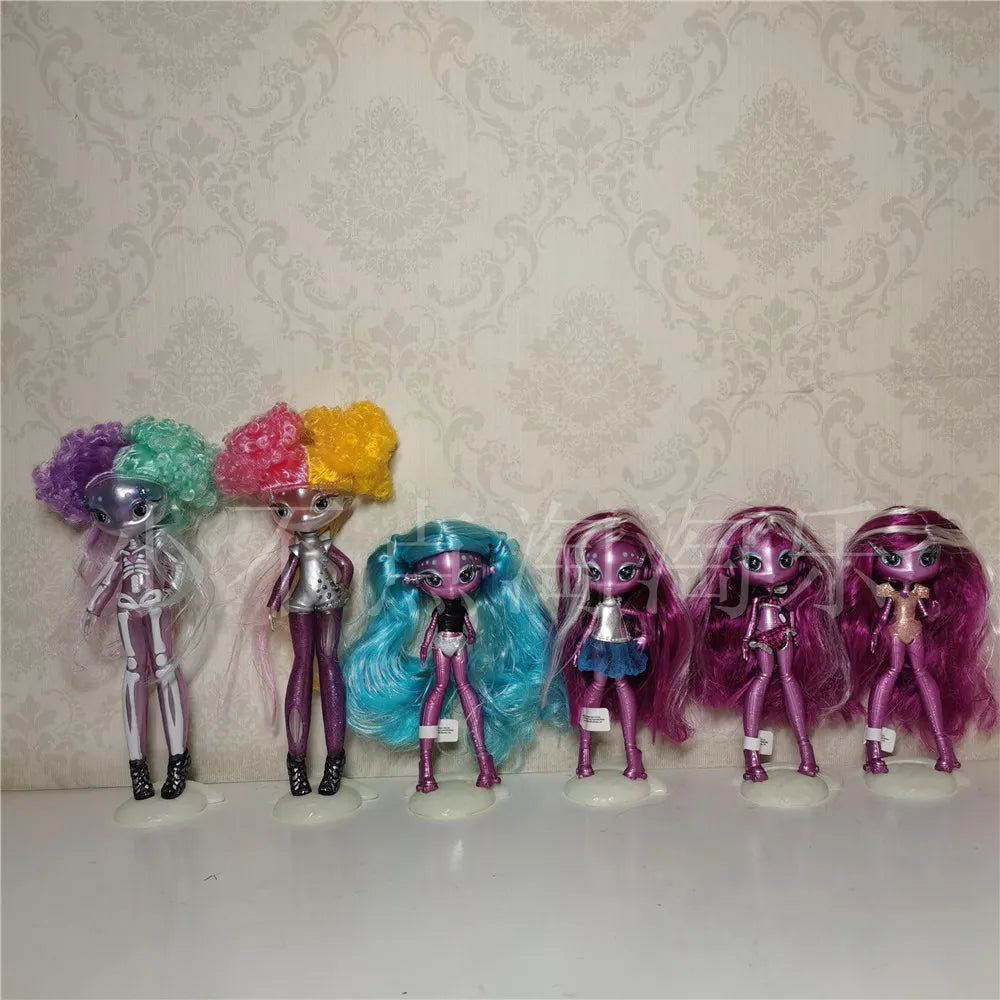 Original innovation Una poem monster doll toy girl birthday gift Novi star  doll long hair 20 cm doll with clothes DIY toy