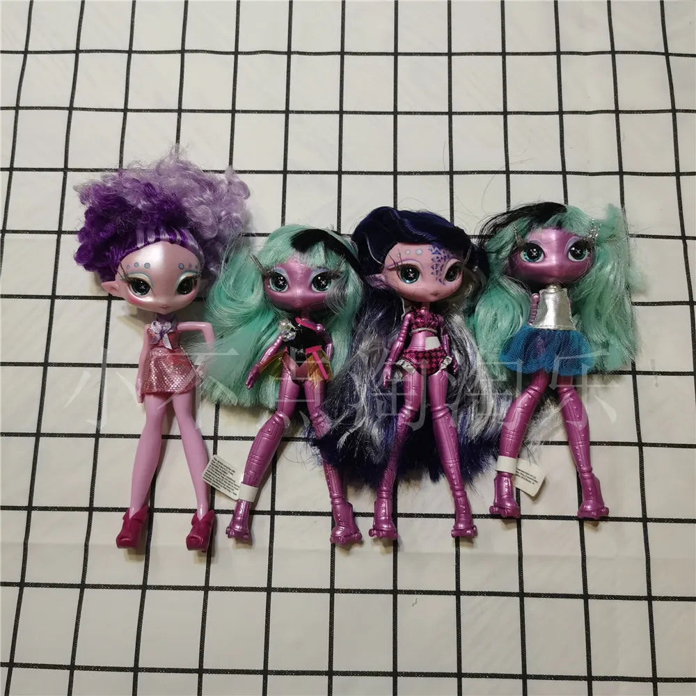 Original innovation Una poem monster doll toy girl birthday gift Novi star  doll long hair 20 cm doll with clothes DIY toy