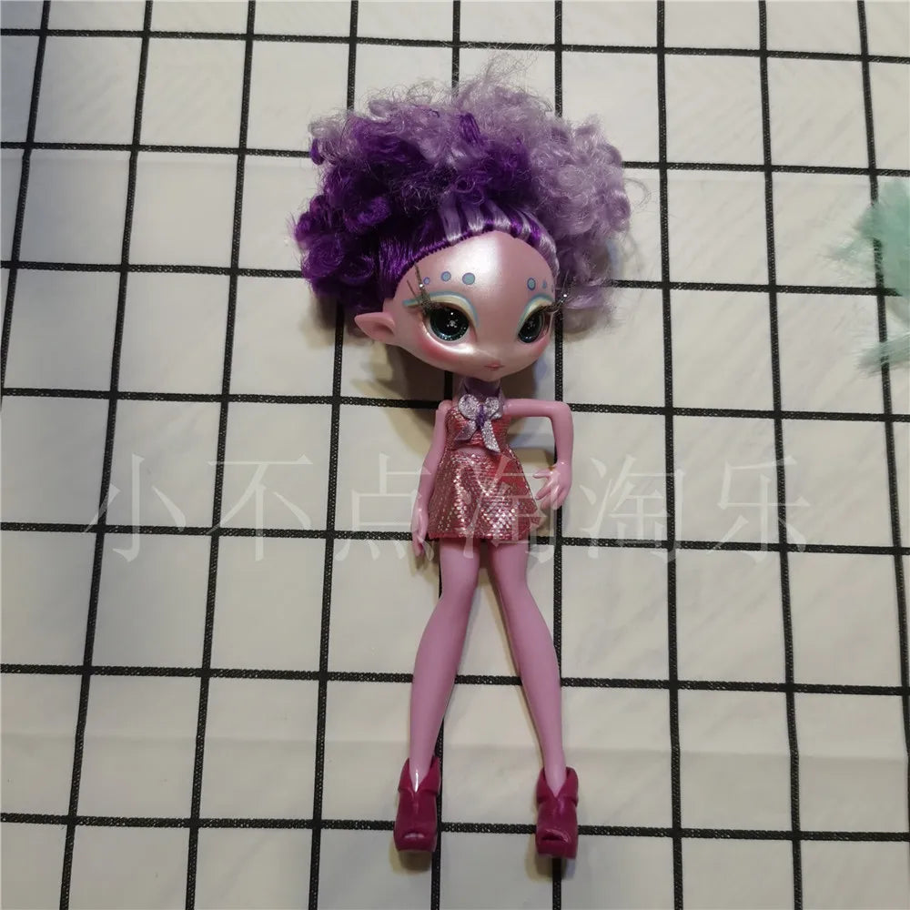 Original innovation Una poem monster doll toy girl birthday gift Novi star  doll long hair 20 cm doll with clothes DIY toy