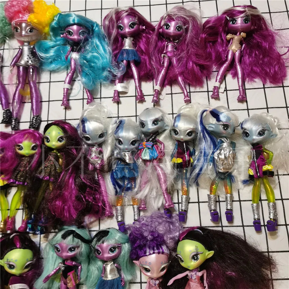 Original innovation Una poem monster doll toy girl birthday gift Novi star  doll long hair 20 cm doll with clothes DIY toy