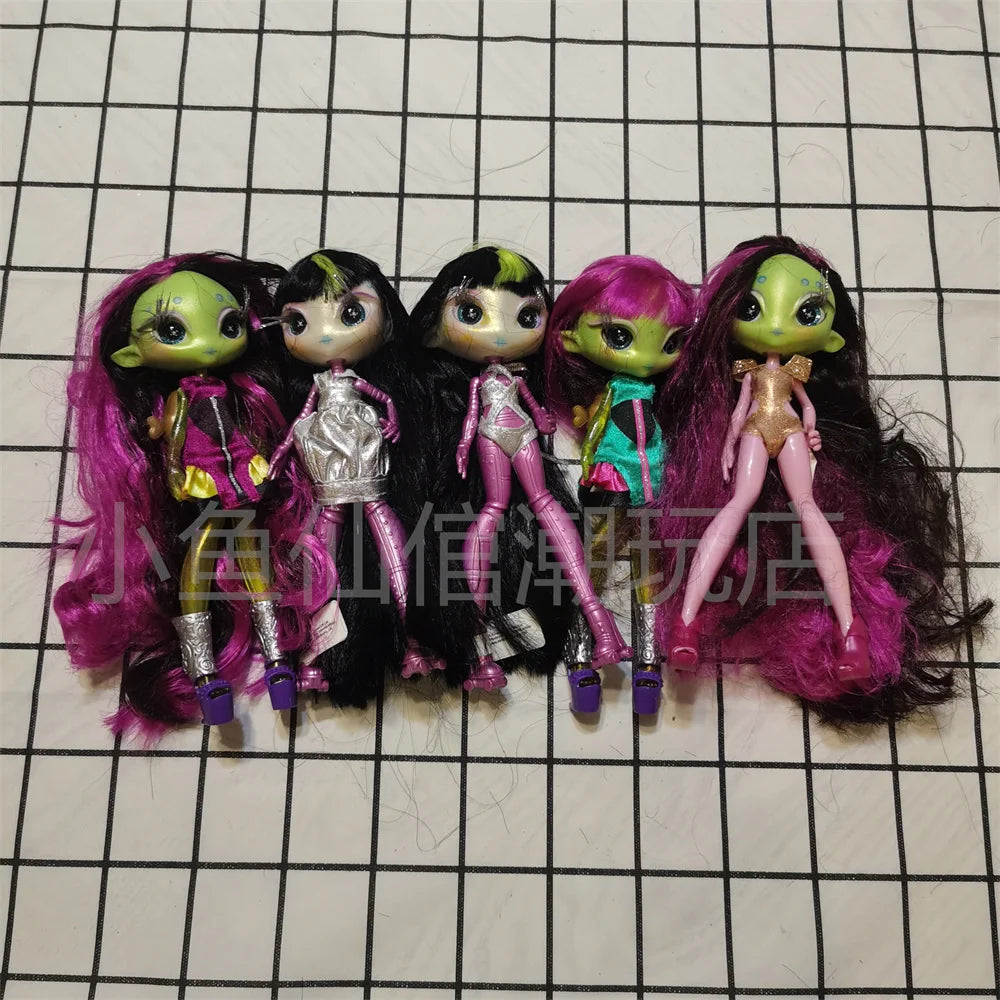 Original innovation Una poem monster doll toy girl birthday gift Novi star  doll long hair 20 cm doll with clothes DIY toy