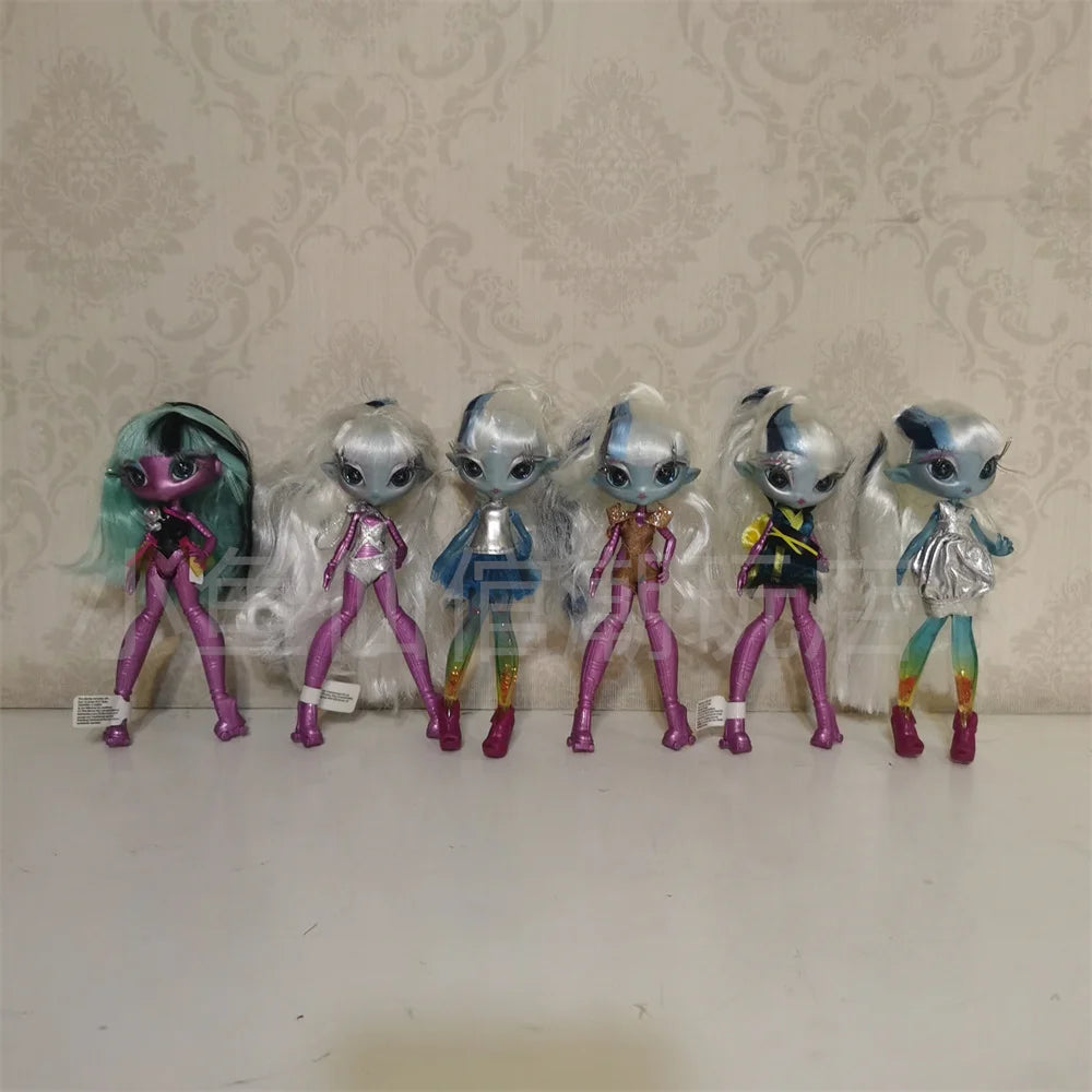 Original innovation Una poem monster doll toy girl birthday gift Novi star  doll long hair 20 cm doll with clothes DIY toy