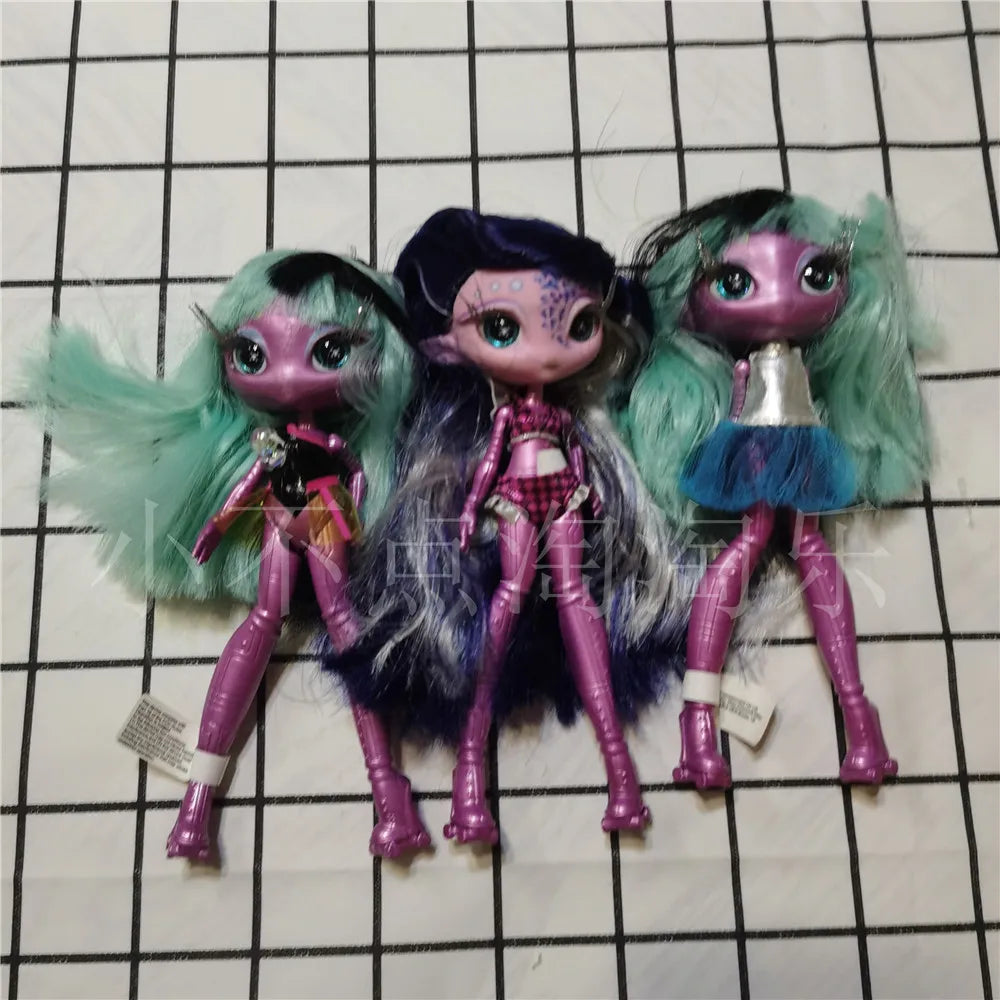 Original innovation Una poem monster doll toy girl birthday gift Novi star  doll long hair 20 cm doll with clothes DIY toy