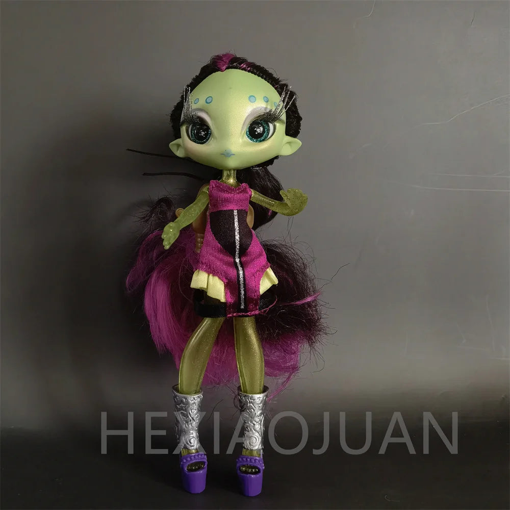 Original innovation Una poem monster doll toy girl birthday gift Novi star  doll long hair 20 cm doll with clothes DIY toy