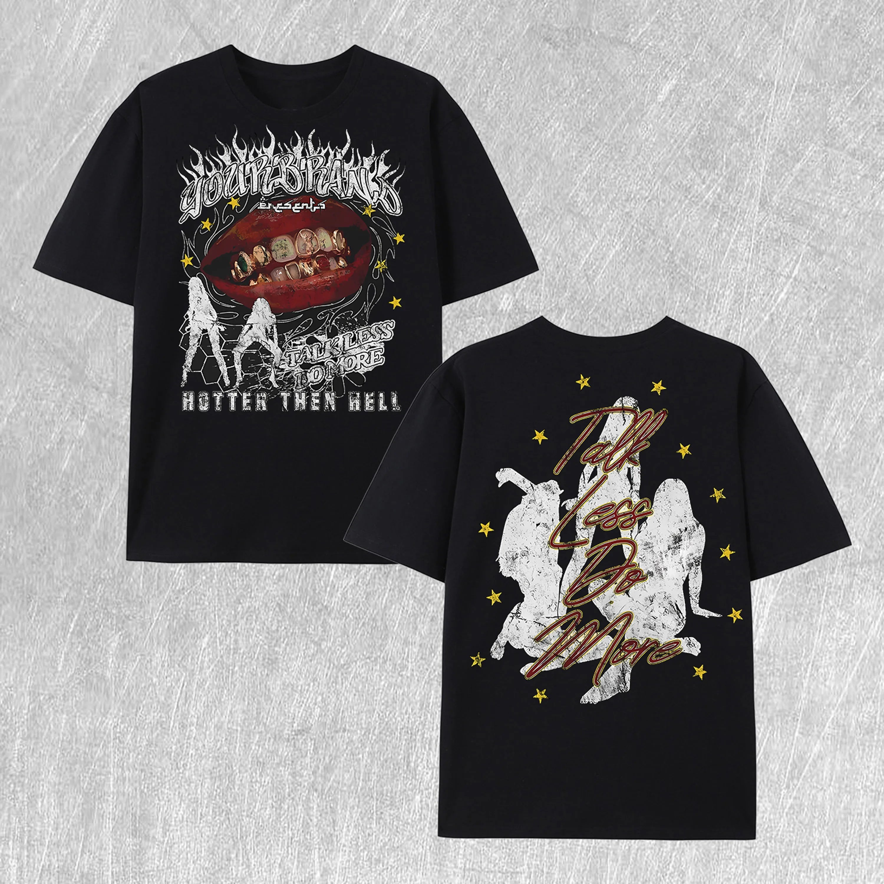 Talk Less Do More Graphic Cotton T - Shirt 100% Cotton US Warehouse 7 Colors