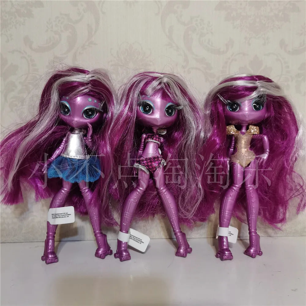 Original innovation Una poem monster doll toy girl birthday gift Novi star  doll long hair 20 cm doll with clothes DIY toy