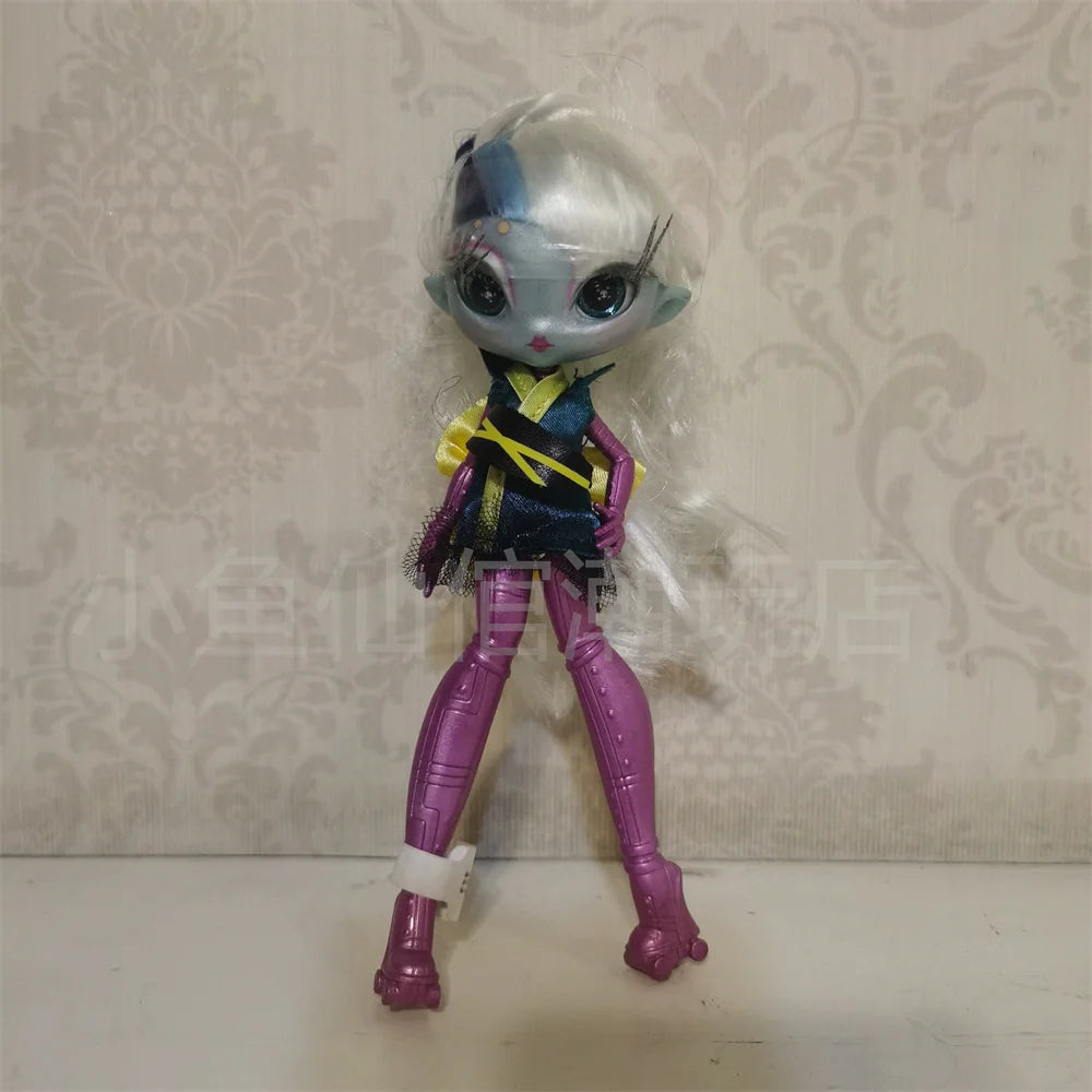 Original innovation Una poem monster doll toy girl birthday gift Novi star  doll long hair 20 cm doll with clothes DIY toy