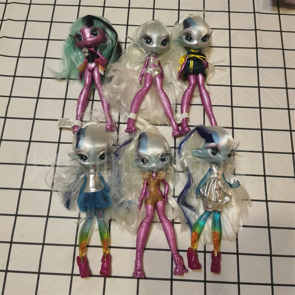 Original innovation Una poem monster doll toy girl birthday gift Novi star  doll long hair 20 cm doll with clothes DIY toy