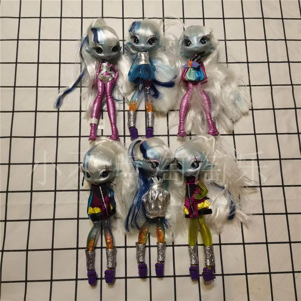 Original innovation Una poem monster doll toy girl birthday gift Novi star  doll long hair 20 cm doll with clothes DIY toy