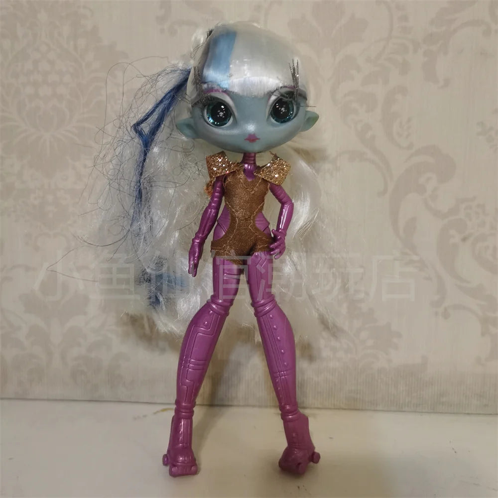Original innovation Una poem monster doll toy girl birthday gift Novi star  doll long hair 20 cm doll with clothes DIY toy