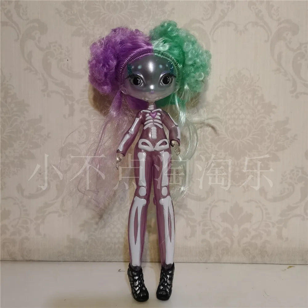 Original innovation Una poem monster doll toy girl birthday gift Novi star  doll long hair 20 cm doll with clothes DIY toy