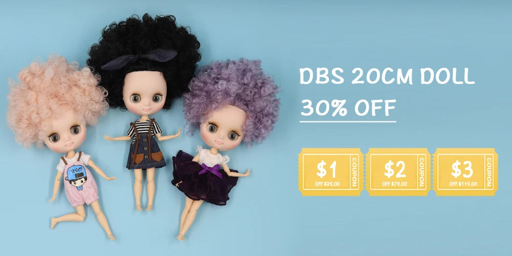 DBS blyth Middie Doll joint body matte face 1/8 bjd 20cm toy anime girls gift