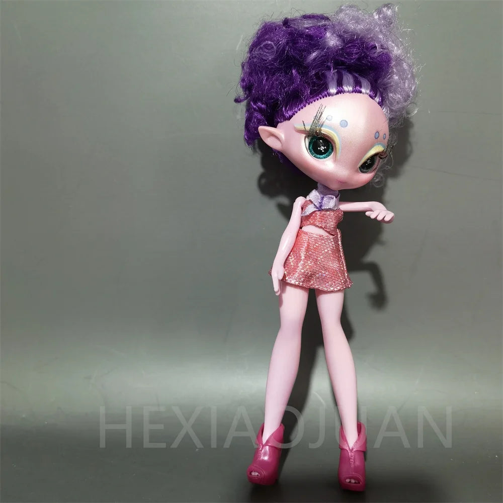 Original innovation Una poem monster doll toy girl birthday gift Novi star  doll long hair 20 cm doll with clothes DIY toy
