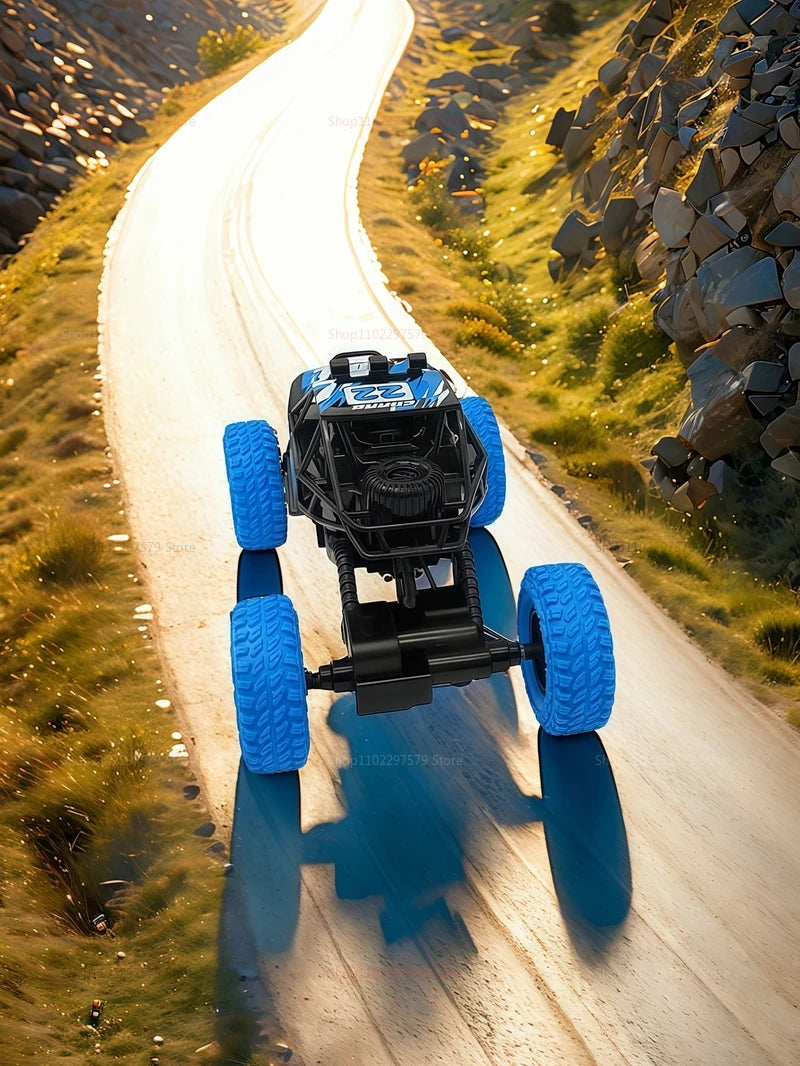 Remote Control Off-Road Climbing Car 1:18 For Kids High Speed Flashing Lights Rechargeable Toy Vehicle Gifts For Boys And Girls