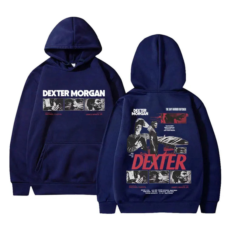 New TV Program Dexter Morgan Bay Harbour Butcher Men's Autumn Winter Casual Fashion Retro Loose Warm Trendy Sportswear