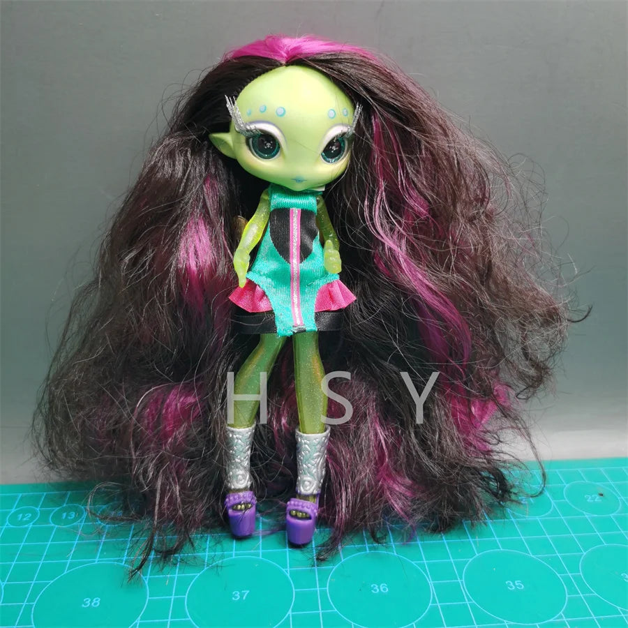 Original innovation Una poem monster doll toy girl birthday gift Novi star  doll long hair 20 cm doll with clothes DIY toy