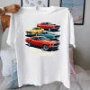 Classic muscle cars retro illustration Women's pure cotton comfortable T-shirt