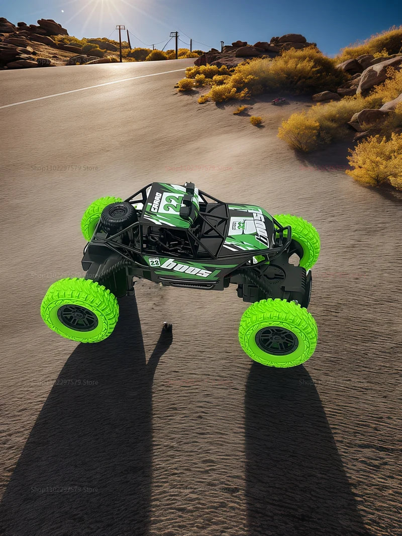 Remote Control Off-Road Climbing Car 1:18 For Kids High Speed Flashing Lights Rechargeable Toy Vehicle Gifts For Boys And Girls