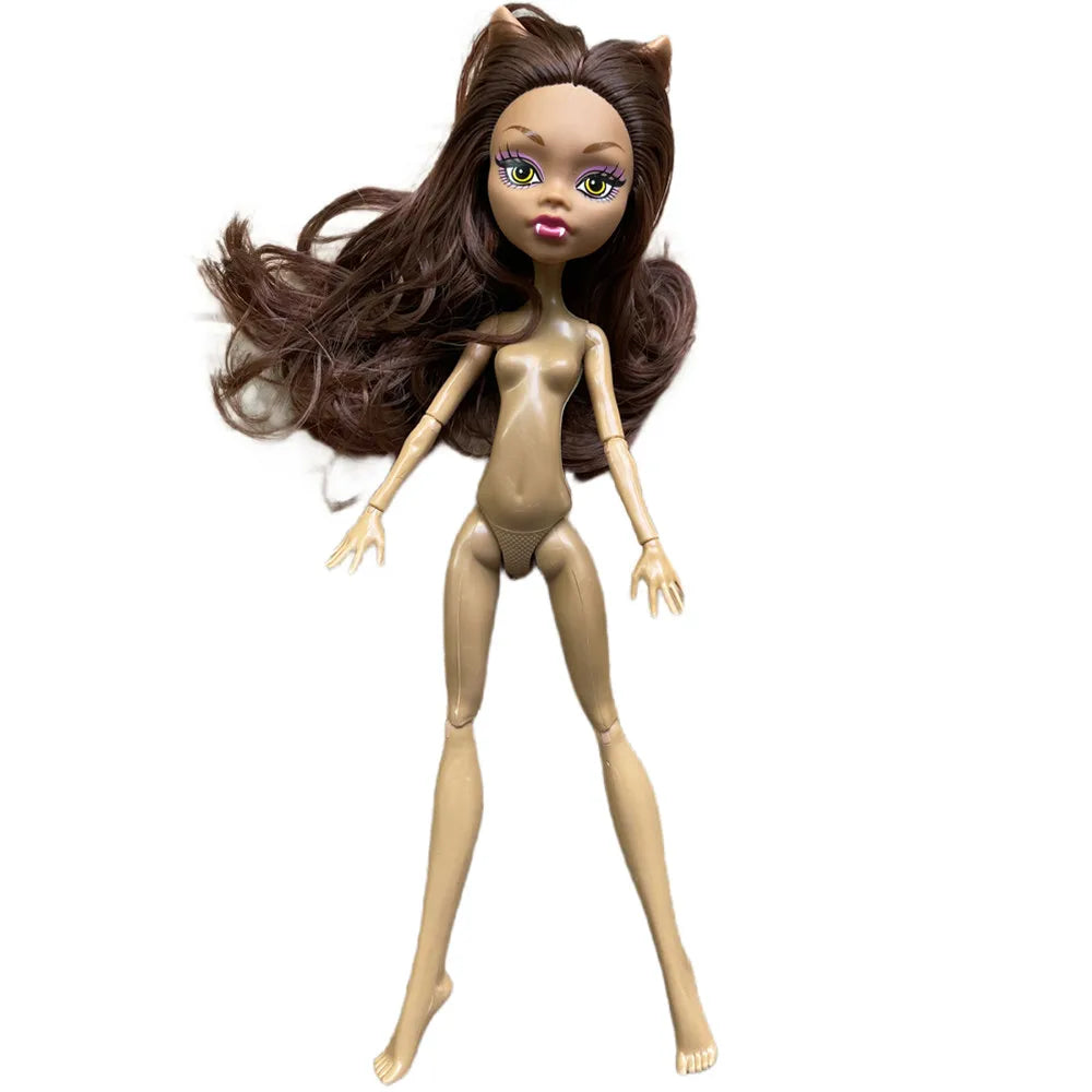 Monster Dolls Cute Horse-man Deer Cat Draculaura/Clawdeen Wolf/ Frankie Stein / Black Spider Movable Body Girls Toys Gift