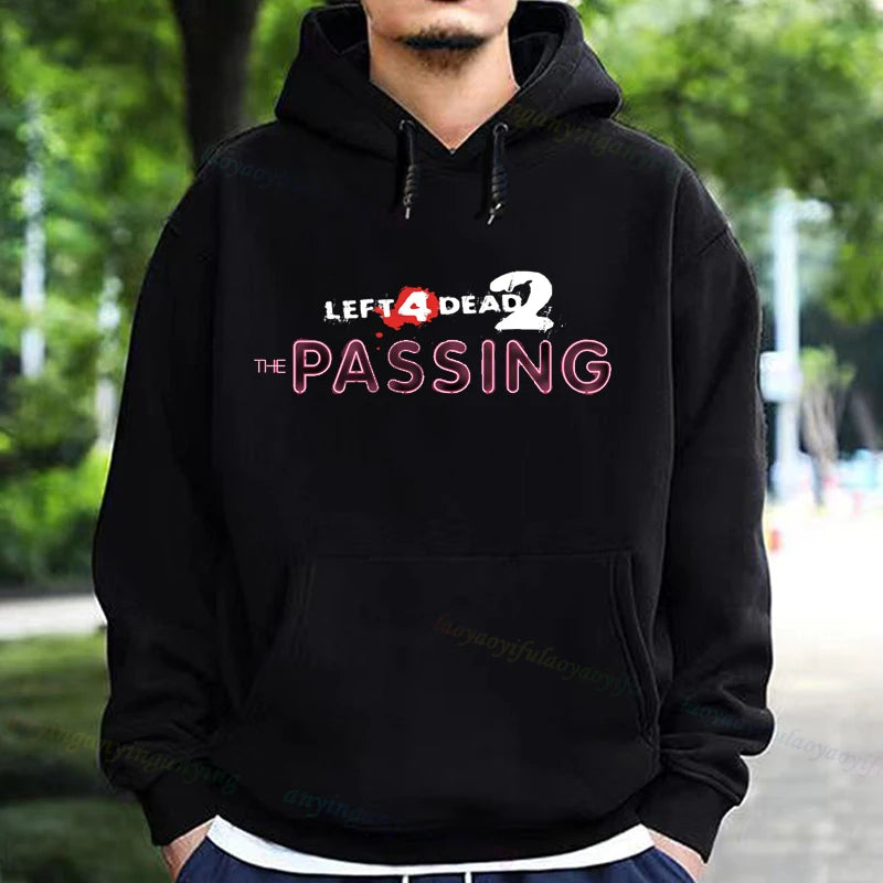 Left 4 Dead 2 Hoodie Men Women Fashion Casual Long Sleeve T-shirt Aesthetic Vintage Game Lovers Retro Style Hoodies Harajuku
