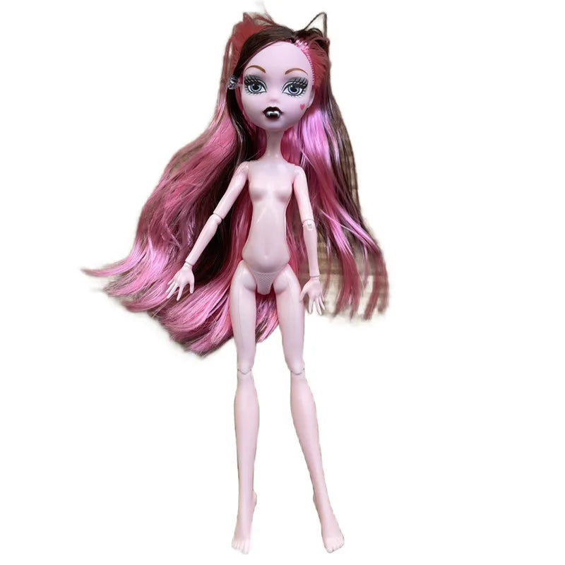 Monster Dolls Cute Horse-man Deer Cat Draculaura/Clawdeen Wolf/ Frankie Stein / Black Spider Movable Body Girls Toys Gift