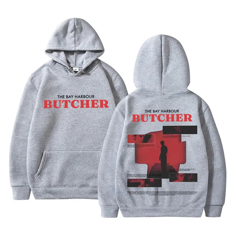 Dexter Morgan Bay Port Butcher Double-sided Printed Fashion Adult Men Loose Comfortable Hoodie Casual 90s Top Retro Streetwear