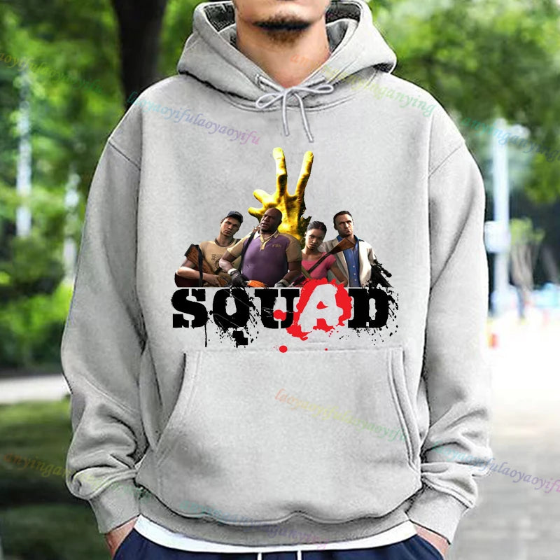 Left 4 Dead 2 Hoodie Men Women Fashion Casual Long Sleeve T-shirt Aesthetic Vintage Game Lovers Retro Style Hoodies Harajuku