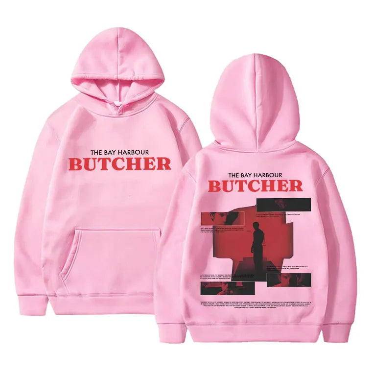 Dexter Morgan Bay Port Butcher Double-sided Printed Fashion Adult Men Loose Comfortable Hoodie Casual 90s Top Retro Streetwear