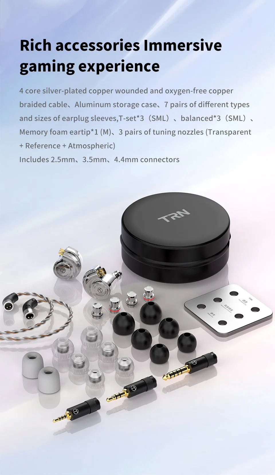 TRN Conch Earphone High-Performance DLC Diamond Diaphragm Dynamic in-Ear Monitors Music Monitors Tuning Wireless earbuds trn v80