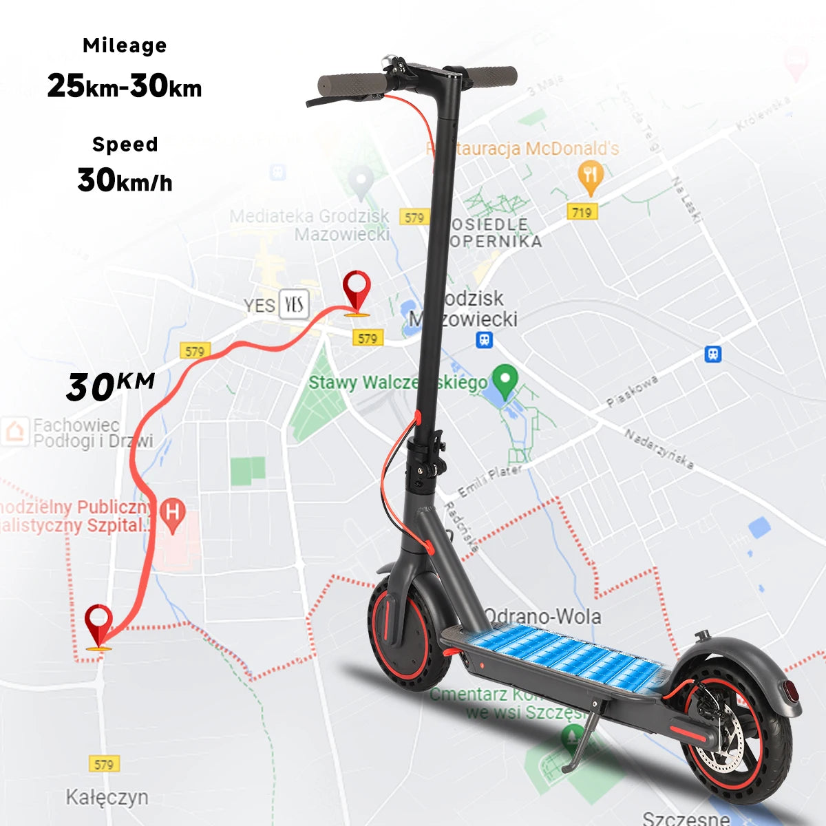 SUNNIGOO N7PRO 350W Adult Electric Scooter With APP 36V 10.4Ah Escooter 30km/h Kick Scooter Lightweight Long Range 30km Scooter