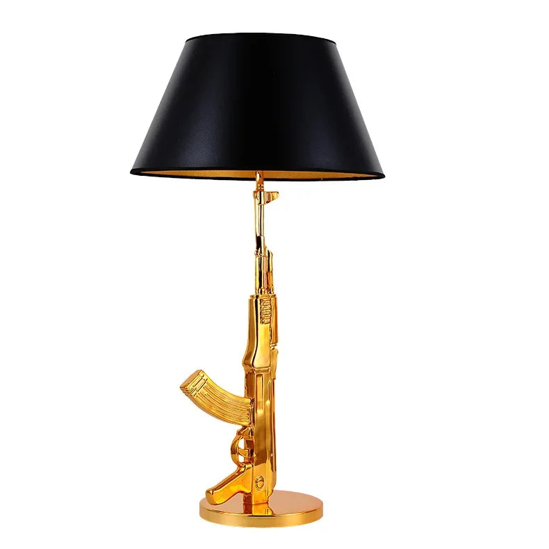 Postmodern Creative Lamp AK47 Floor Lamp LED Designer Corner Light for Living Room Reading Bedroom Bedside Gold Floor Lamp