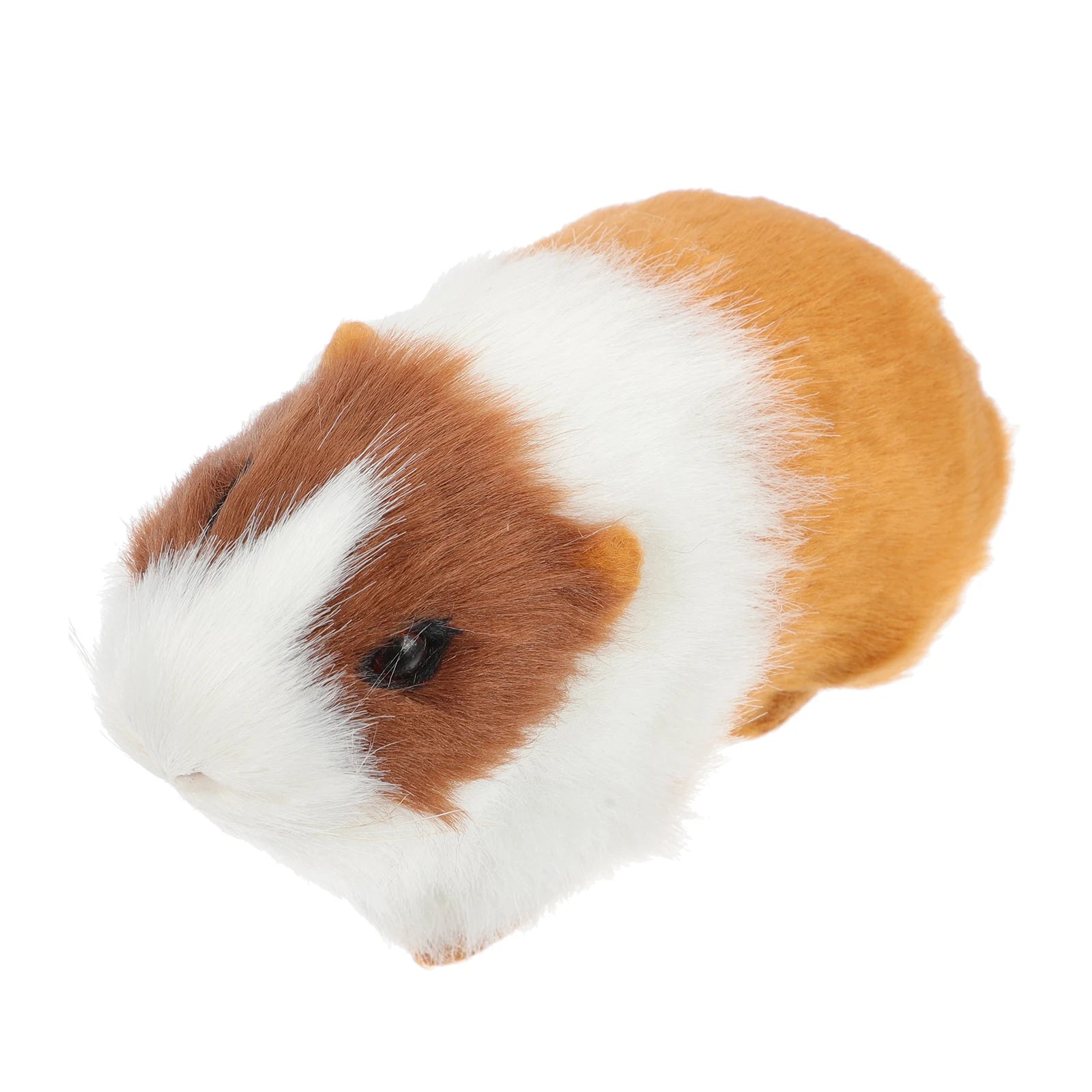 Simulation Fur Guinea Pig Animal Plush Stuffed Doll Hamster Doll Plush Toy Soft Stuffed Animal Figurine for Kids Birthday Gift