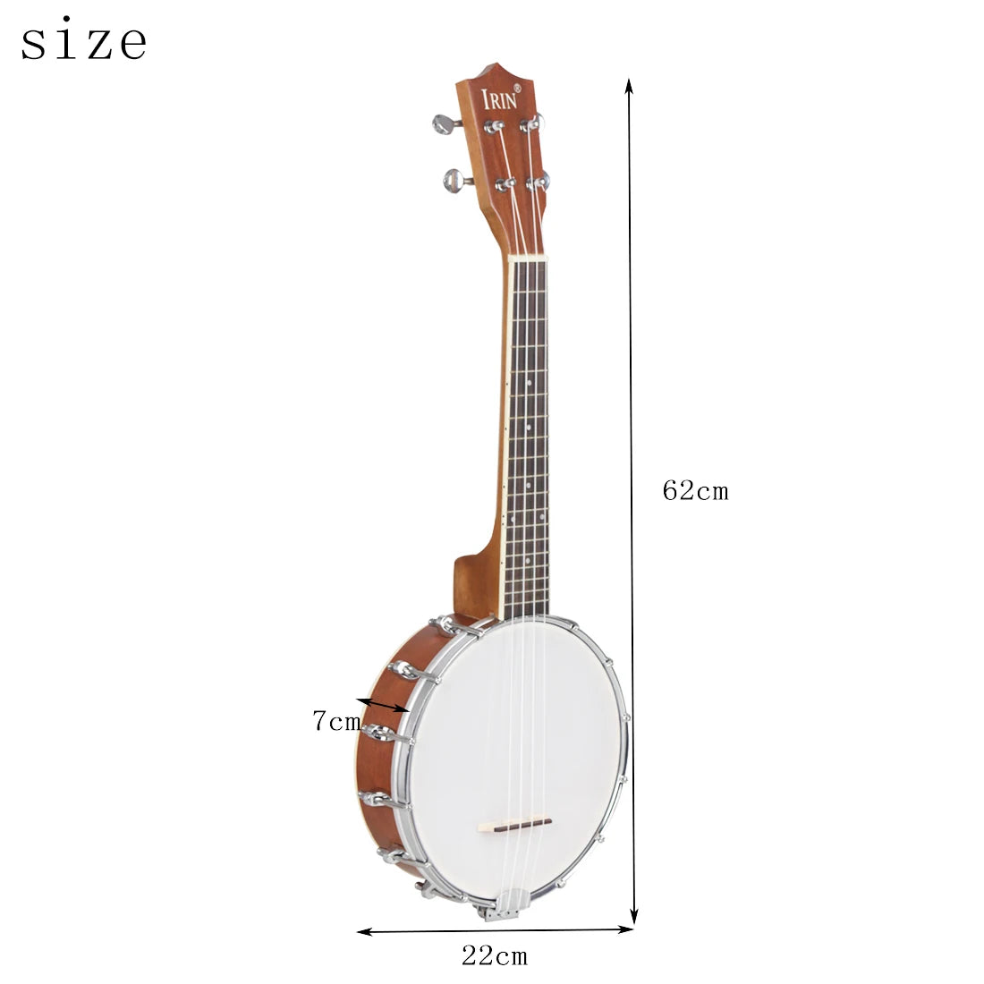IRIN 4 String Banjo String Instrument Banjo Suitable Playing Jazz Irish Music Finger Picks with Package Accessories