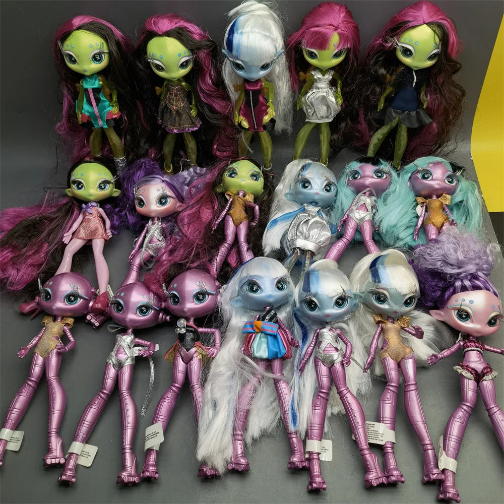 Original innovation Una poem monster doll toy girl birthday gift Novi star  doll long hair 20 cm doll with clothes DIY toy