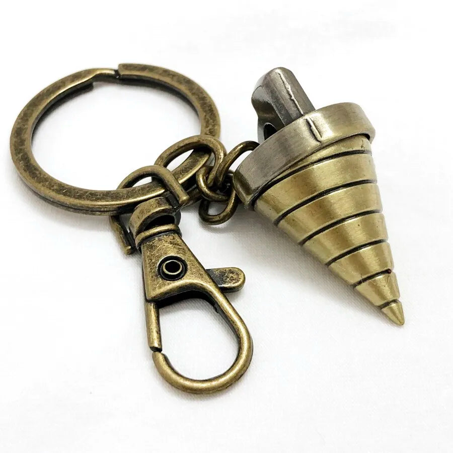 Anime Tengen Toppa Gurren Lagann Necklace Core Drill Pendant Keychain keyring Jewelry Cosplay Toy Birthday Women Men Gift