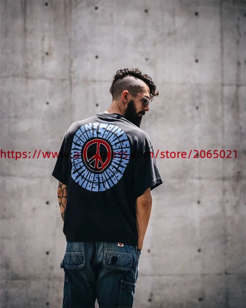 Public Enemy Saint Washed T-shirt Men Women Best Quality Tee Tops T Shirt