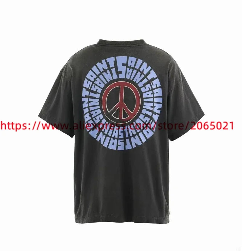 Public Enemy Saint Washed T-shirt Men Women Best Quality Tee Tops T Shirt