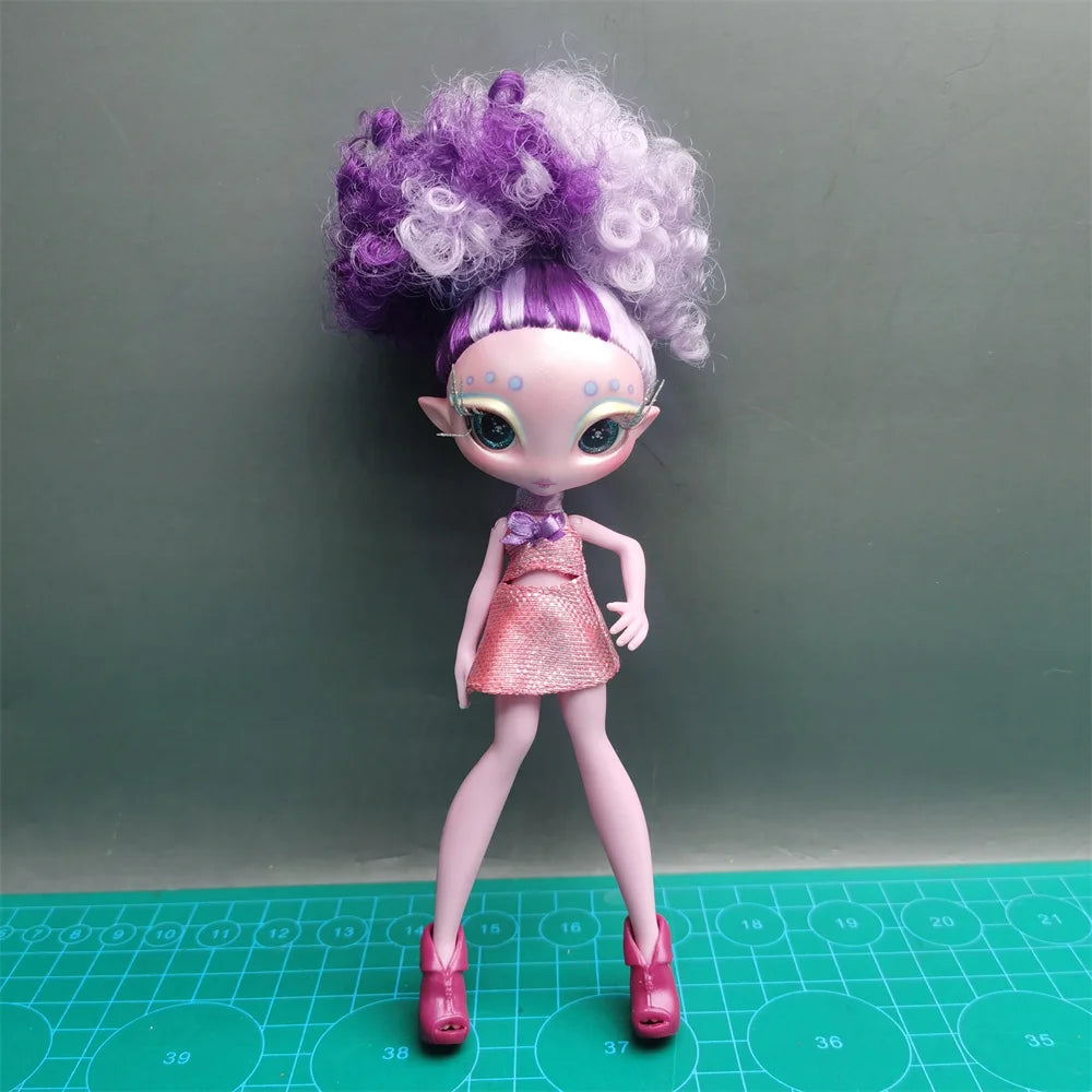 Original innovation Una poem monster doll toy girl birthday gift Novi star  doll long hair 20 cm doll with clothes DIY toy
