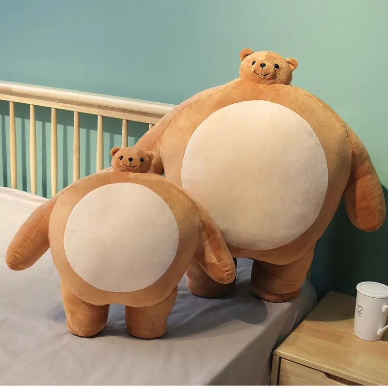USA cute small head big body bear doll funny big bear plush toy pillow gift