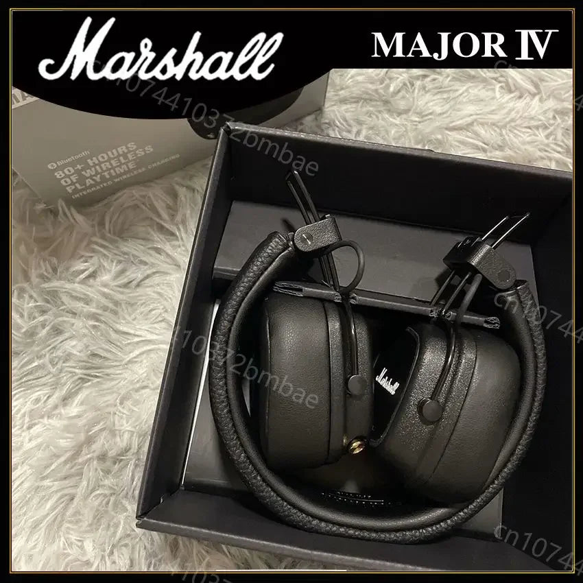 Marshall Major IV 4 Wireless Bluetooth Headphones Classic Earphones Deep Bass Foldable Pop Rock Retro Music Microphone Headset